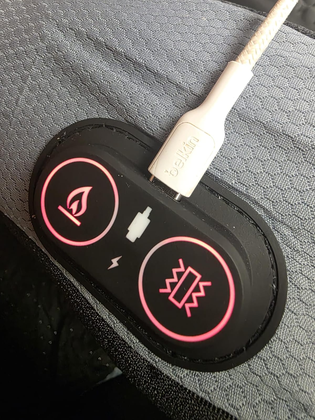 2-in-1 Rechargeable Heated Seat Cushion with Vibration Massager | Cordless Office Chair Cushion with 3 Heat Levels & 3 Vibration Modes, Ergonomic Tailbone Support for Desk Chair, Car, Home customer photo 2
