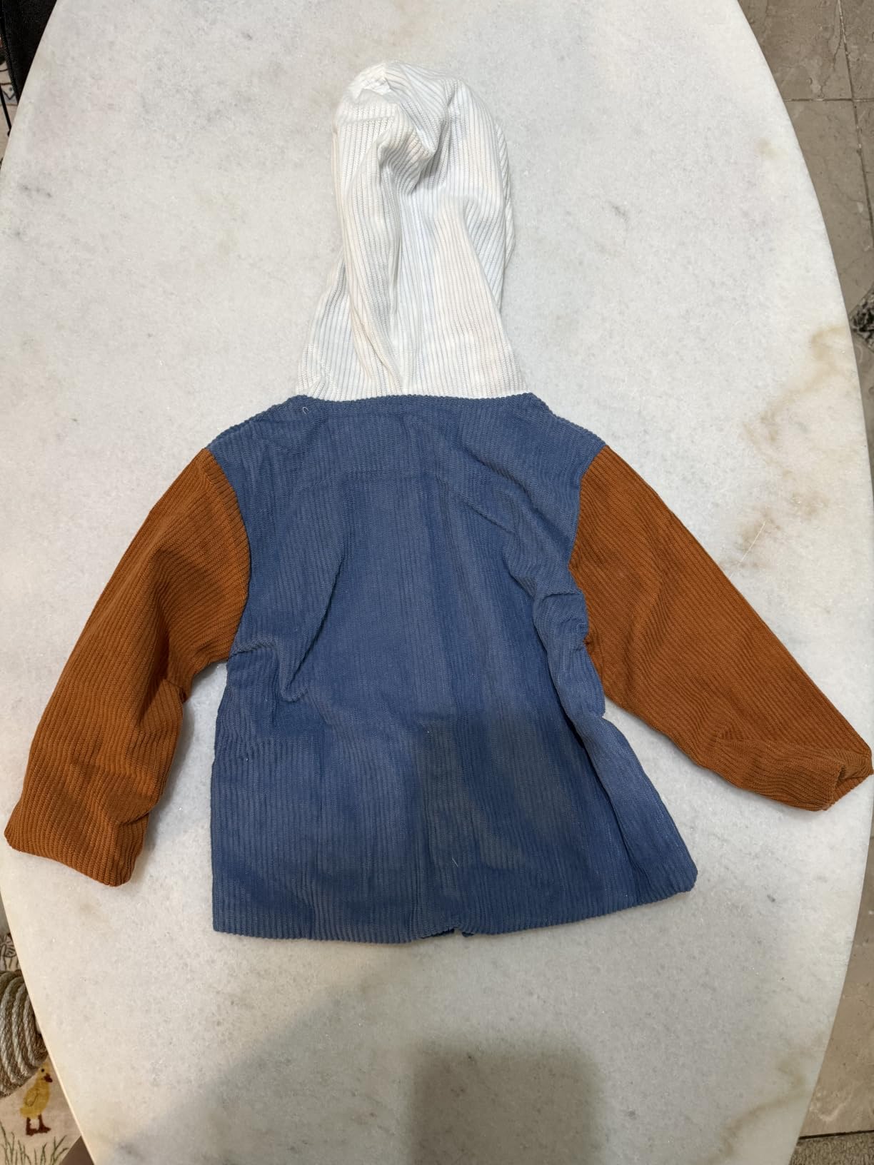 Toddler Baby Boy Girl Hooded Jacket Button Down Outwear Fall Winter Outfit customer photo 2