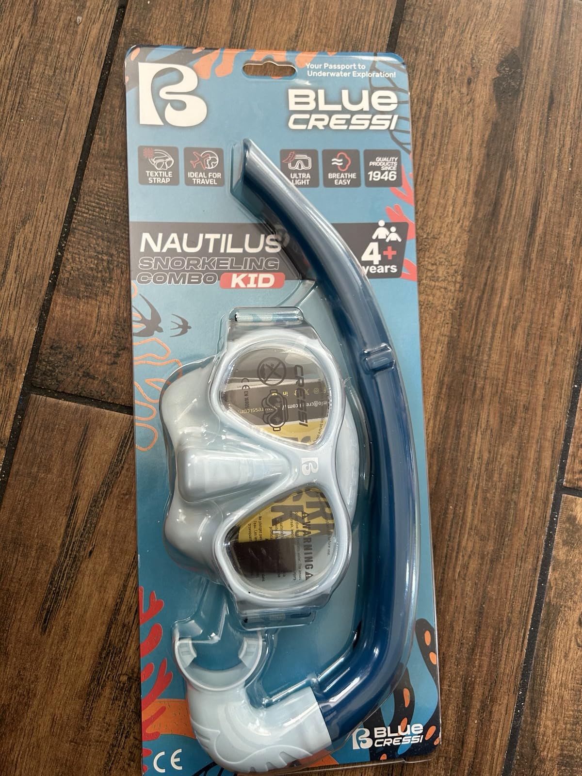 Cressi Youth Mask & Snorkel Kits for Ages 5 to 15 - Nautilus Kid Combo customer photo 1