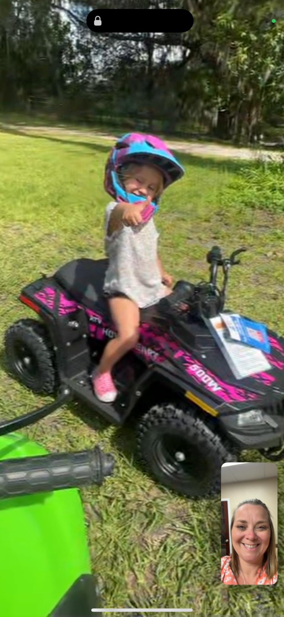 Hover Heart Electric ATV, 36V Electric 4 Wheeler for Kids, Green customer photo 1