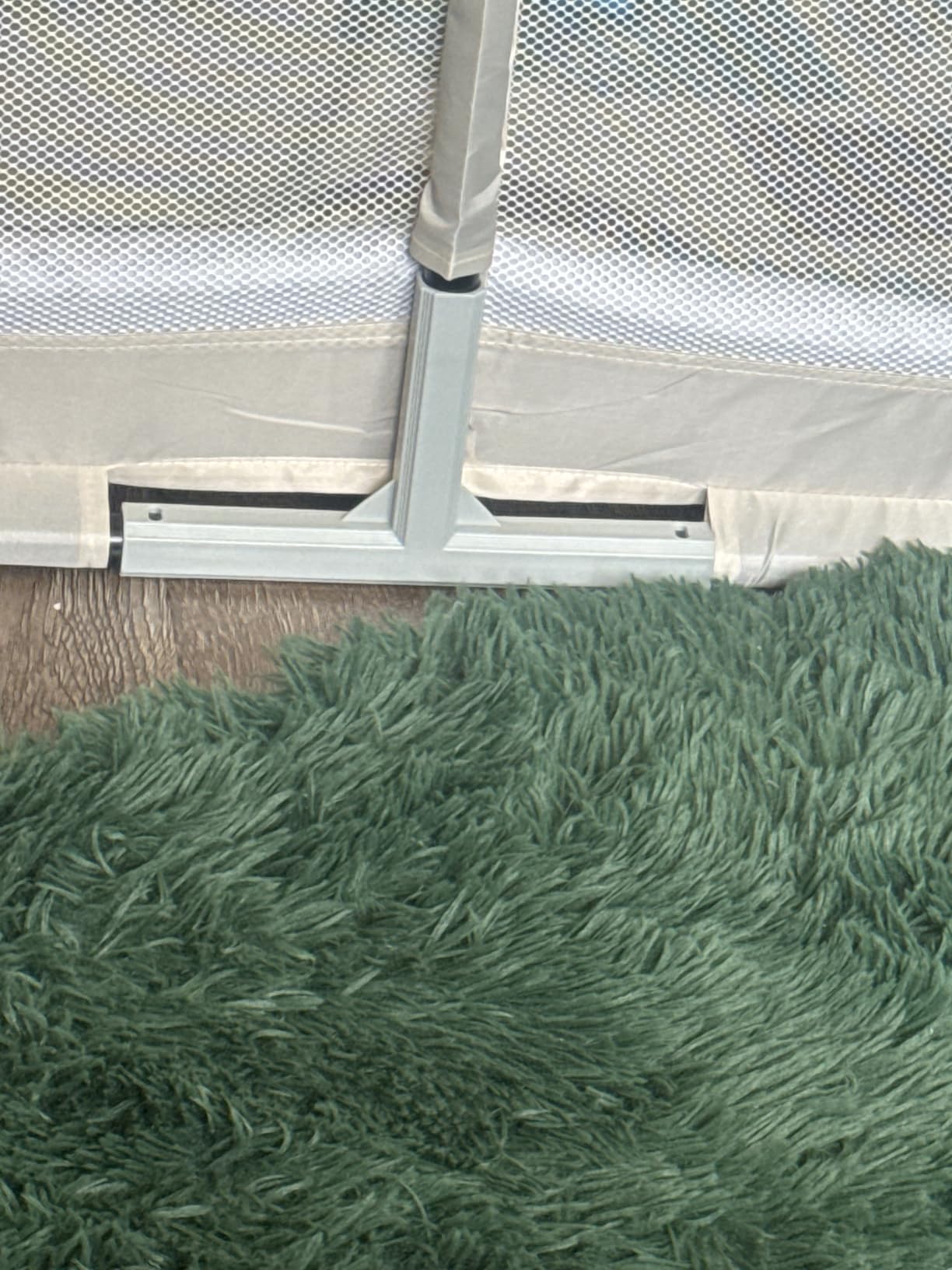 ZEEBABA Baby Playpen with Mat, 47x47in Beige for Babies & Toddlers customer photo 2