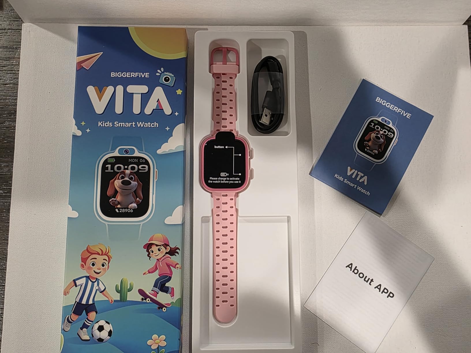 BIGGERFIVE Kids Smart Watch, Fitness Watch with Camera for Boys Girls 3-14 customer photo 2