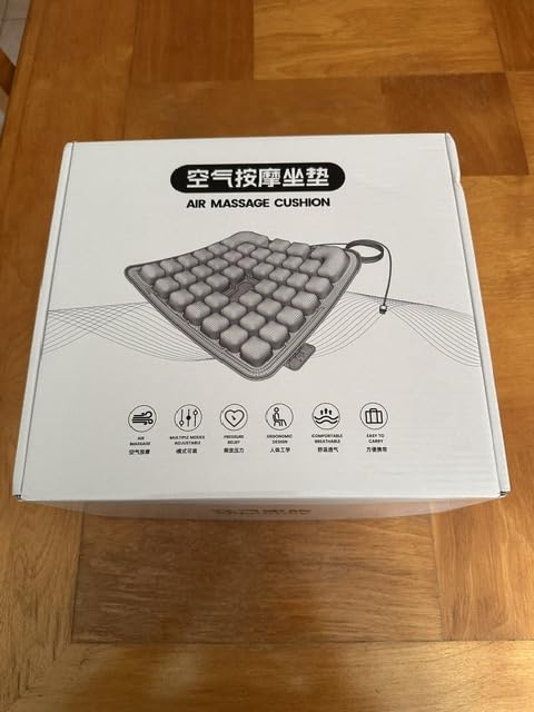 Fully Automatic Inflatable Massage Seat Cushion, USB Powered for Wheelchair, Office Chair, Car Seat, Coccyx & Buttocks Pain Relief, Black, 18.1 x 18.1 Inches customer photo 2