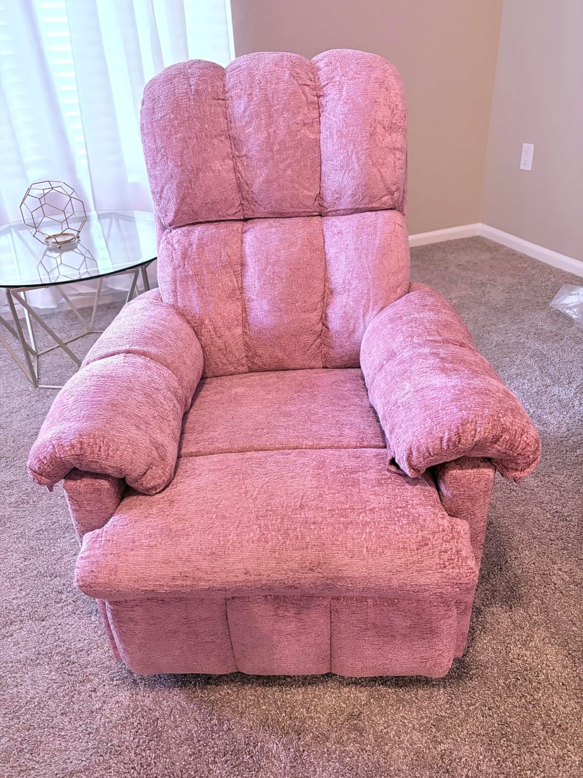 Korser Recliner Chair, Swivel Rocker Recliner Chair for Adults, Small Recliners for Small Spaces, Comfy Manual Recliner, Upholstered Nursery Rocking Chair for Living Room, Chenille, Khaki customer photo 1