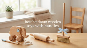 best heirloom wooden toys with handles