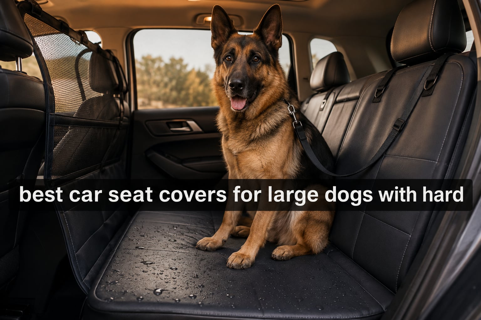 best car seat covers for large dogs with hard