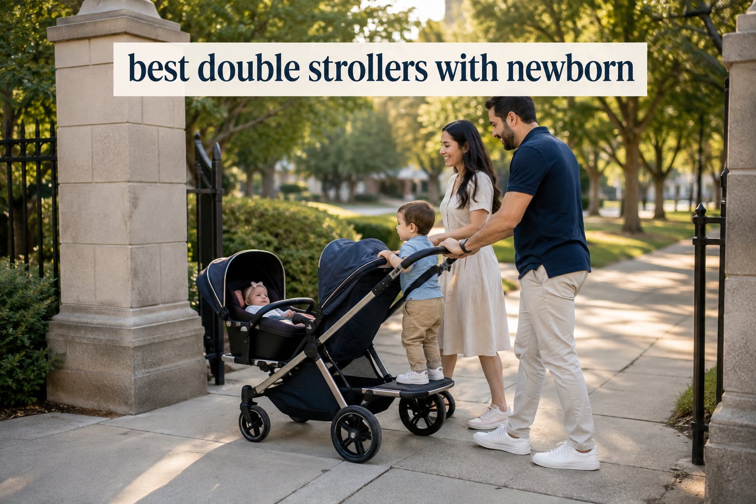 best double strollers with newborn