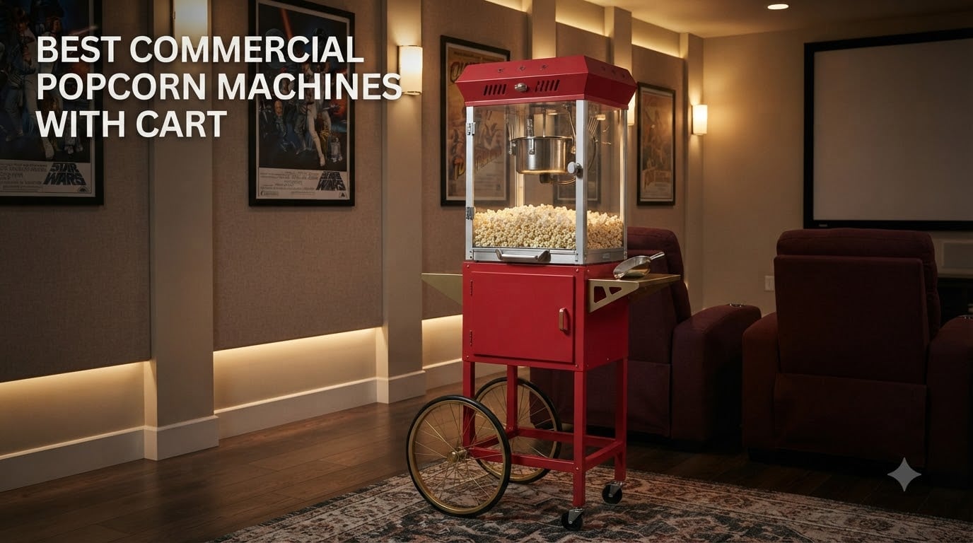 best commercial popcorn machines with cart