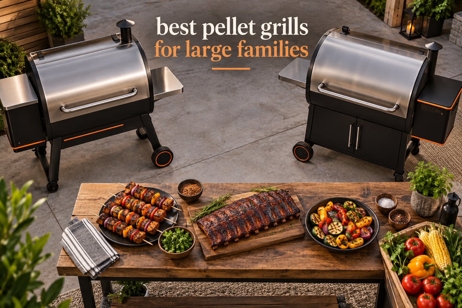 best pellet grills for large families