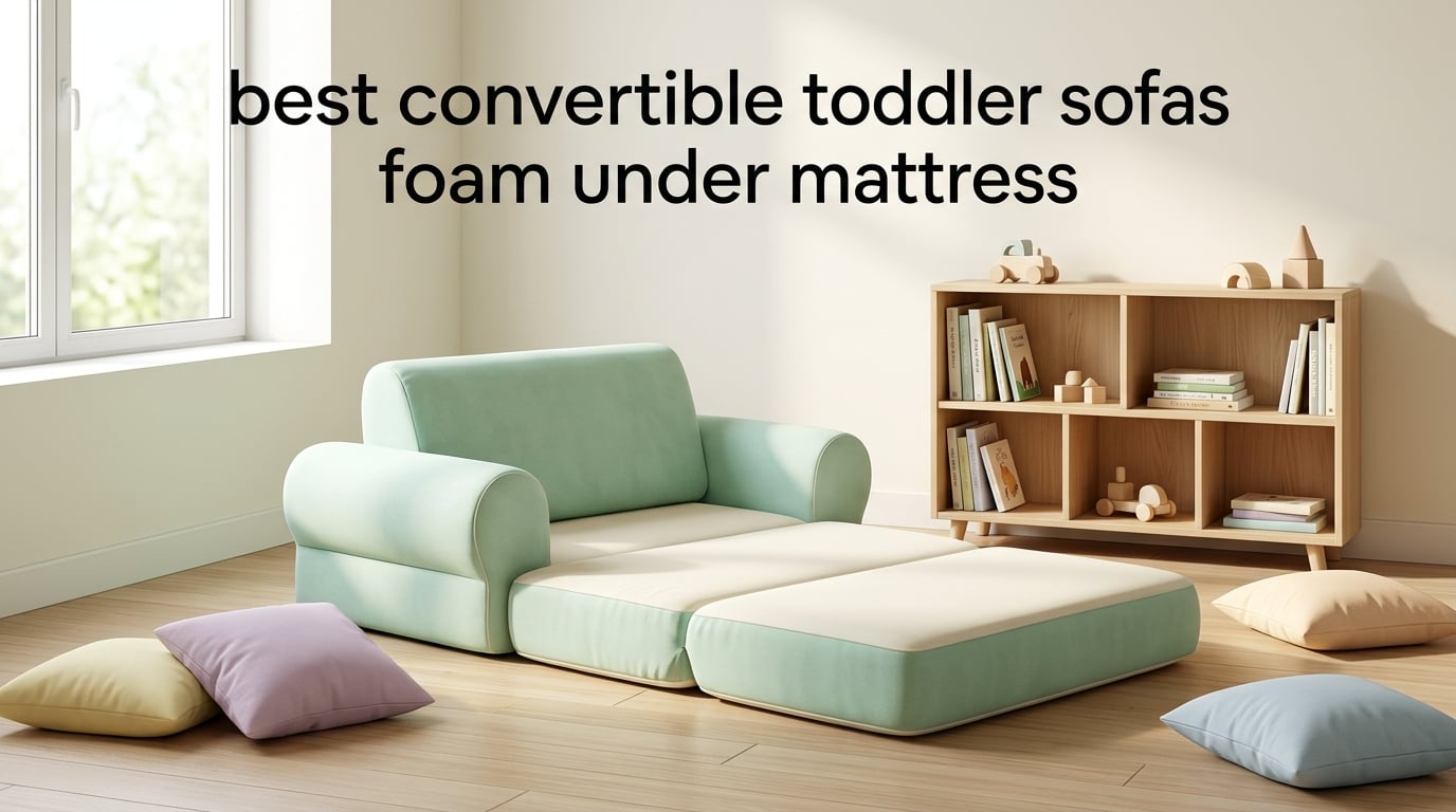 best convertible toddler sofas foam under mattress