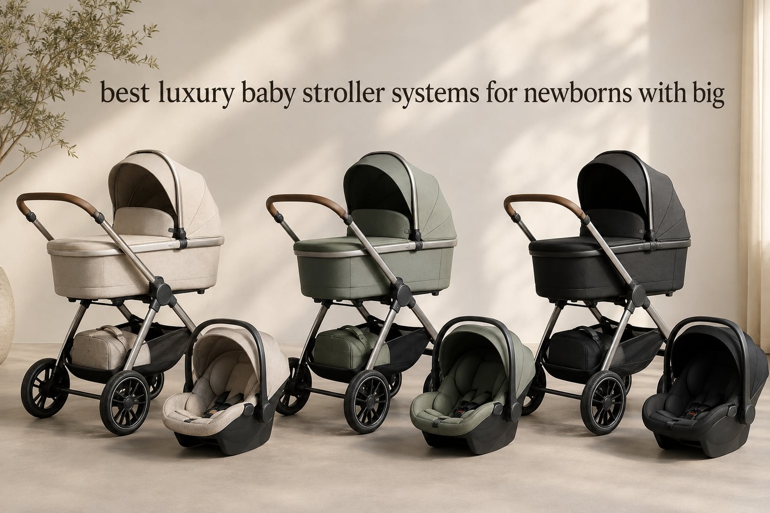 best luxury baby stroller systems for newborns with big