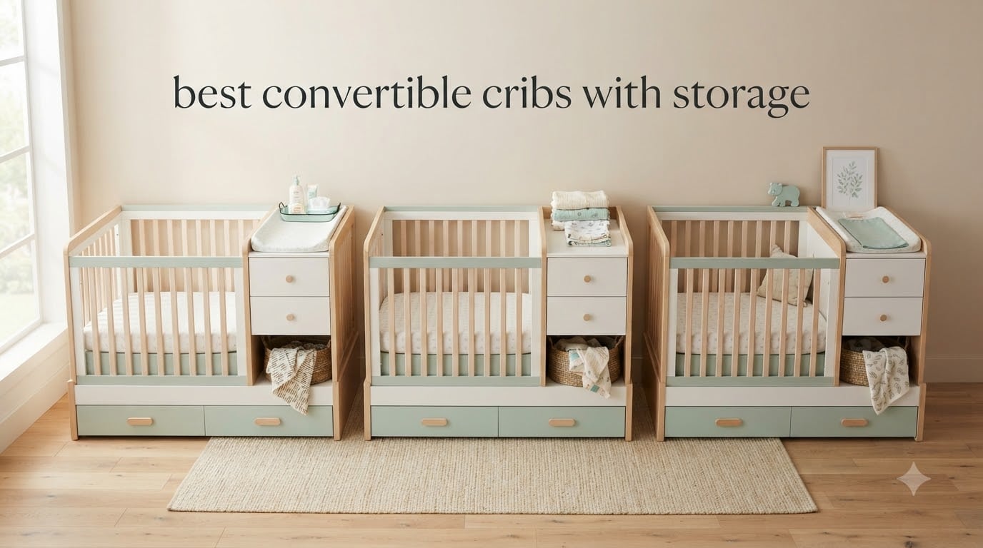 best convertible cribs with storage