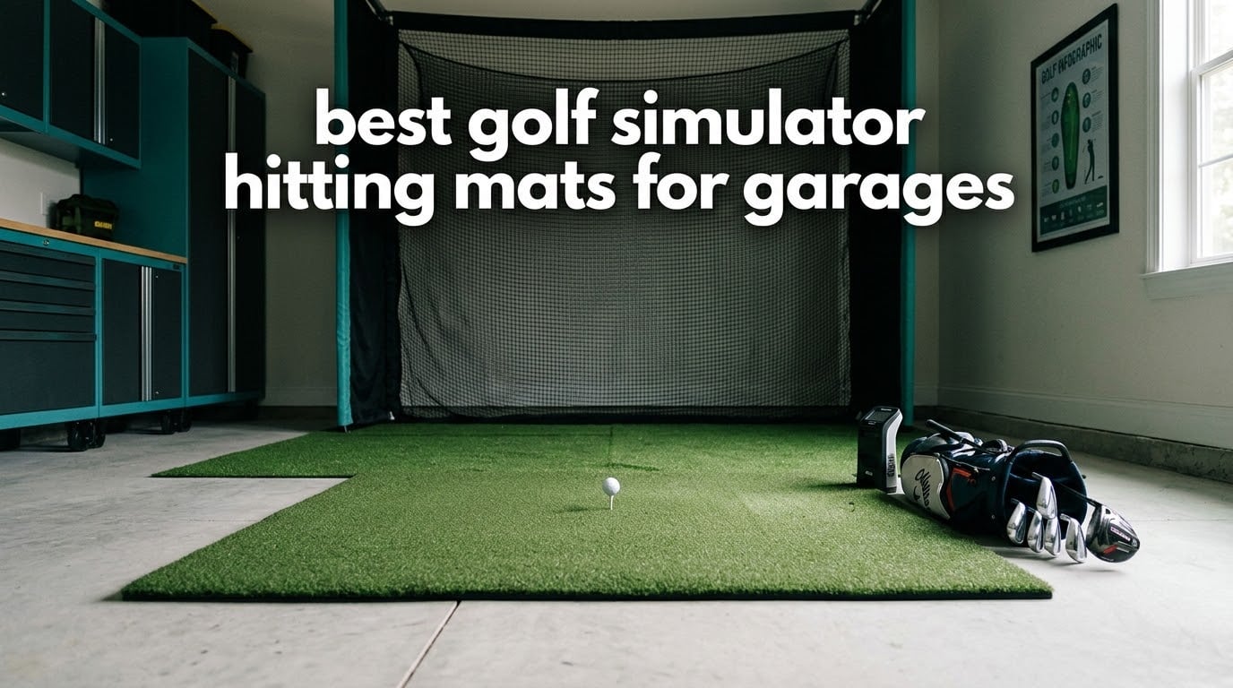 best golf simulator hitting mats for garages