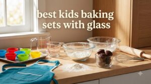 best kids baking sets with glass
