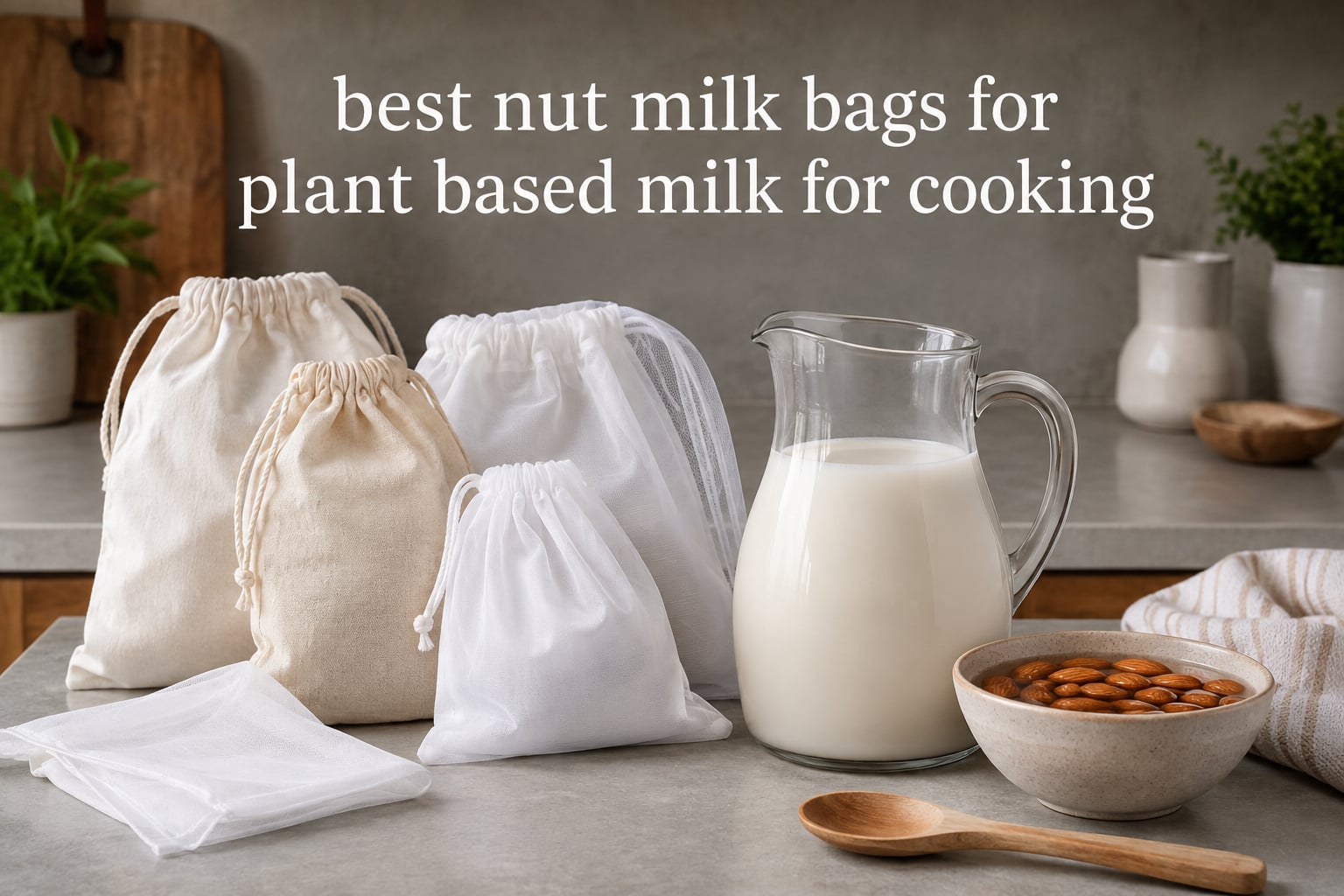 best nut milk bags for plant based milk for cooking