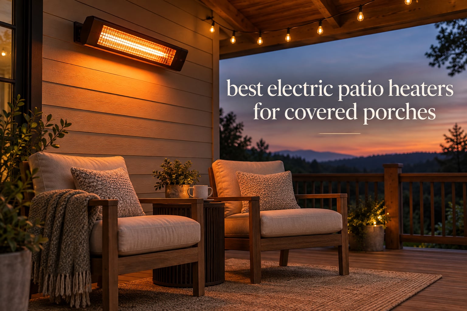 best electric patio heaters for covered porches