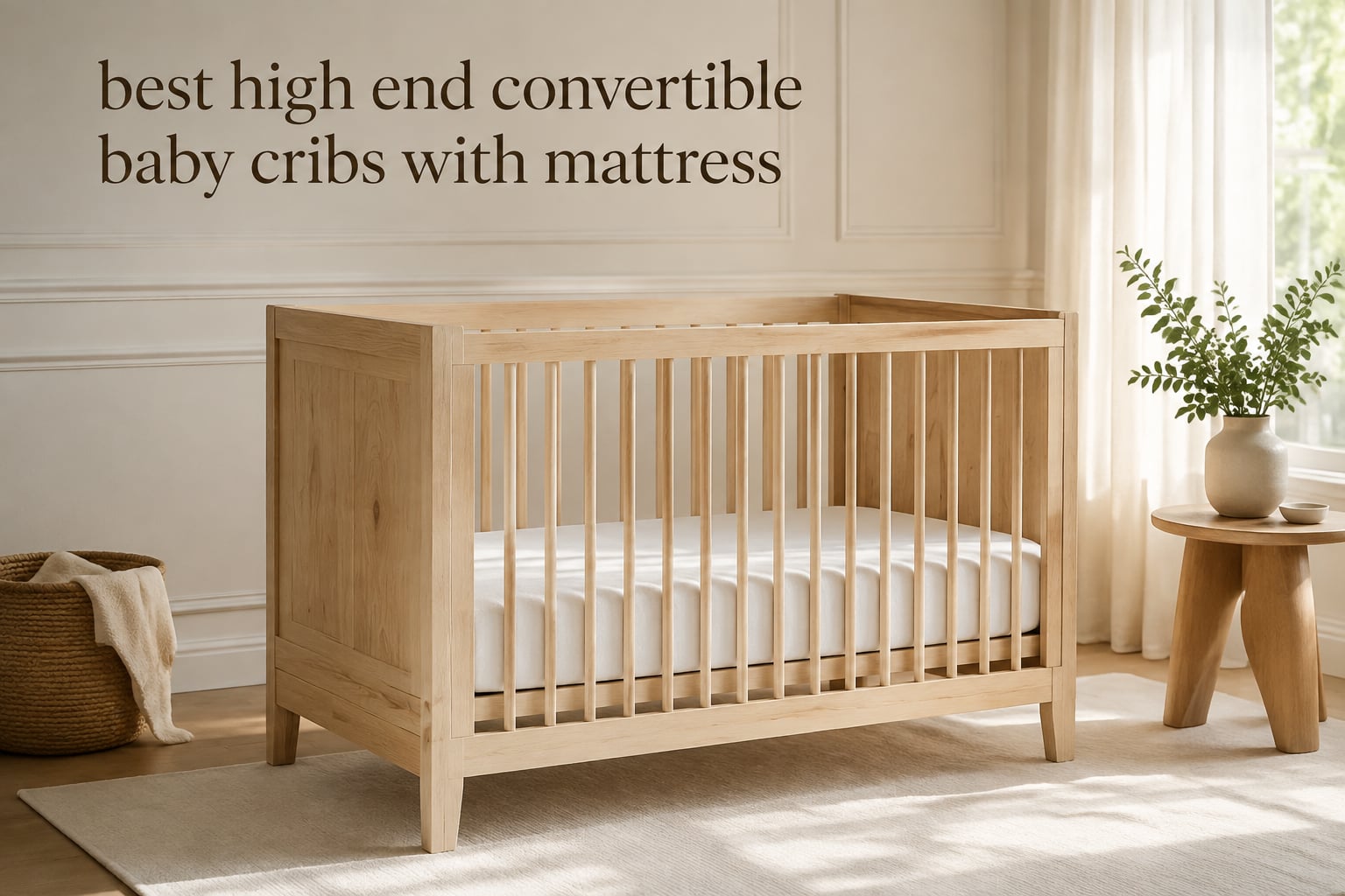 best high end convertible baby cribs with mattress