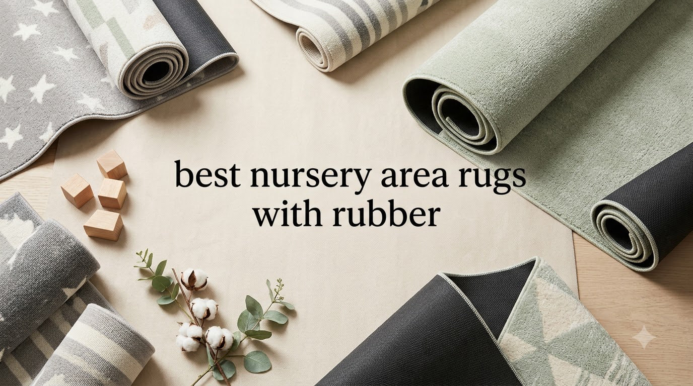 best nursery area rugs with rubber