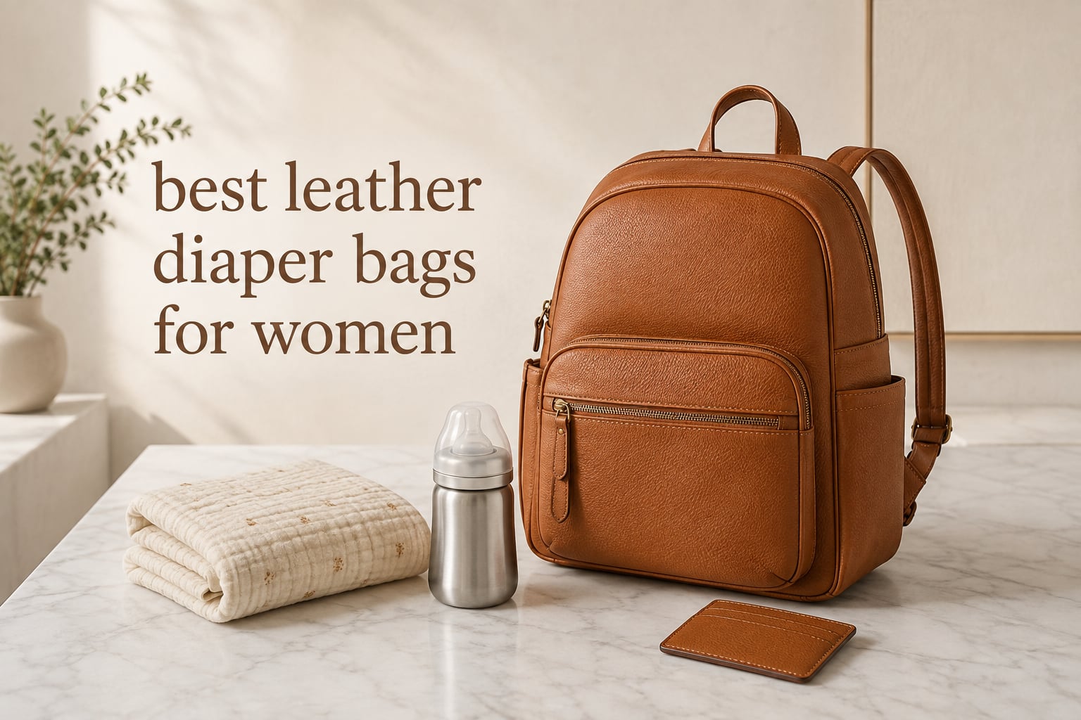 best leather diaper bags for women