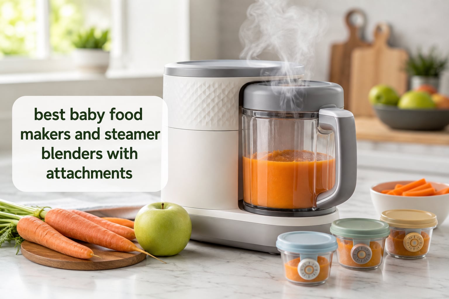 best baby food makers and steamer blenders with attachments