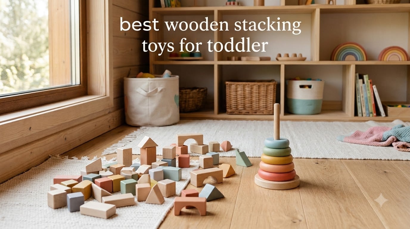 best wooden stacking toys for toddler