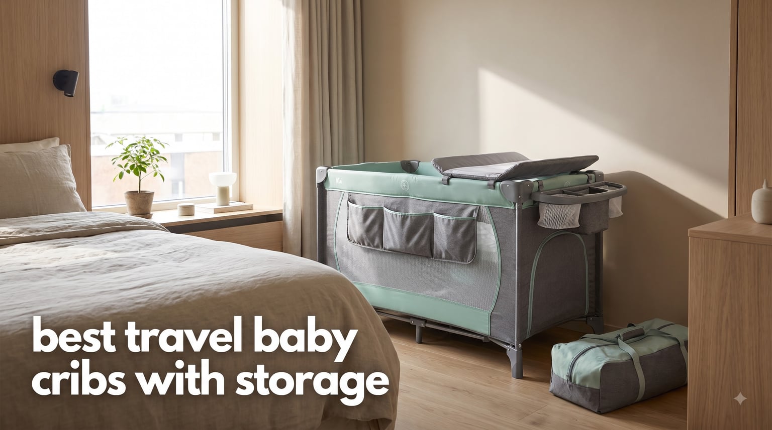 best travel baby cribs with storage