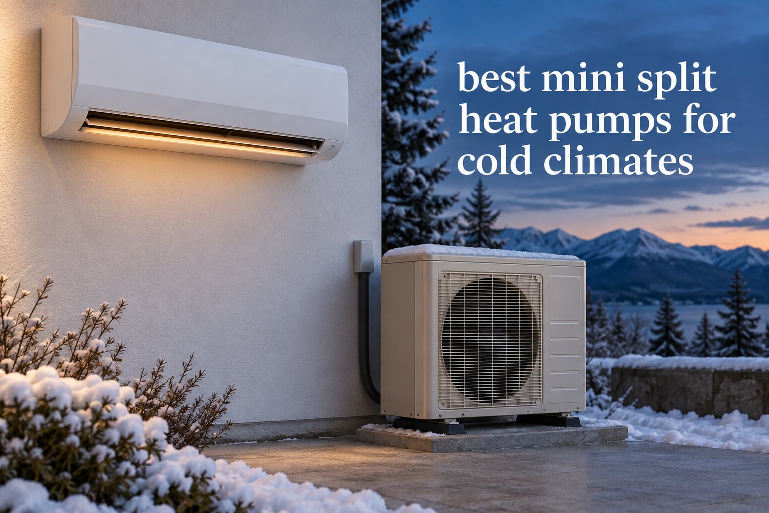 best mini split heat pumps for cold climates