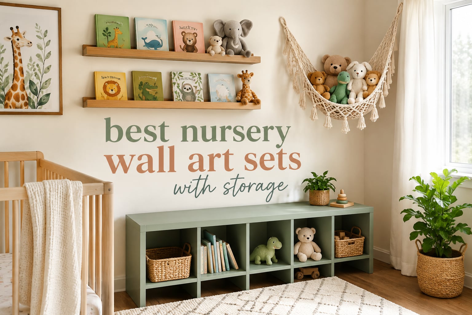 best nursery wall art sets with storage