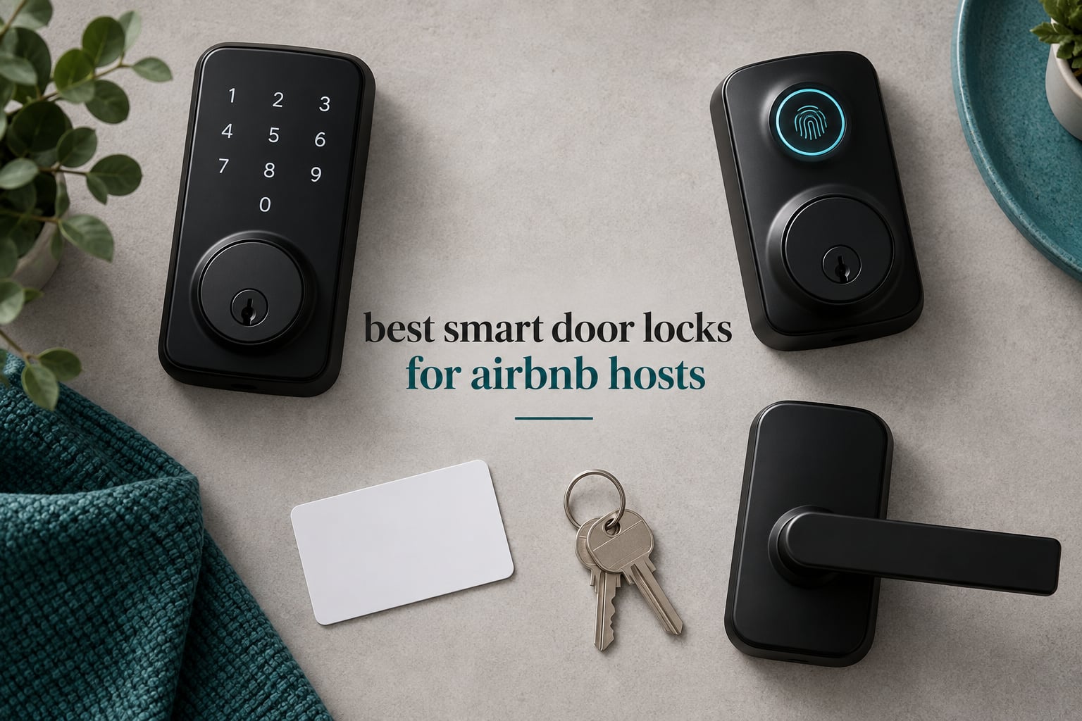 best smart door locks for airbnb hosts