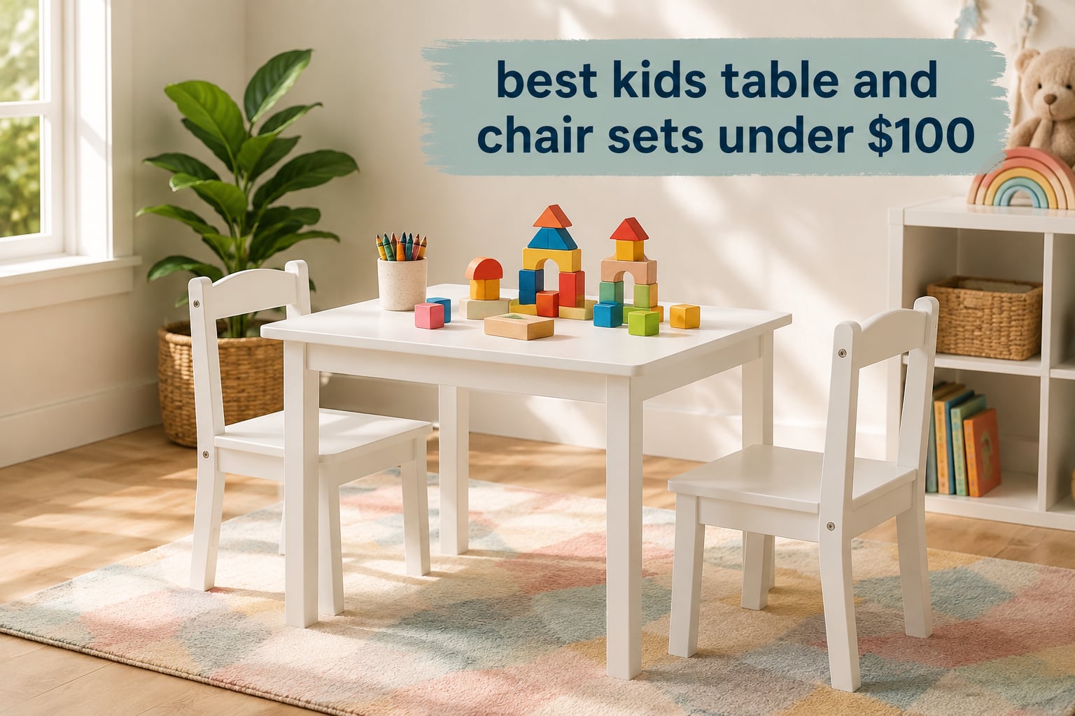 best kids table and chair sets under $100