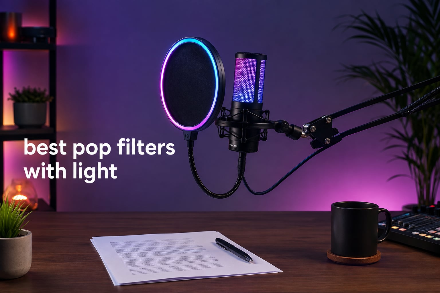 best pop filters with light