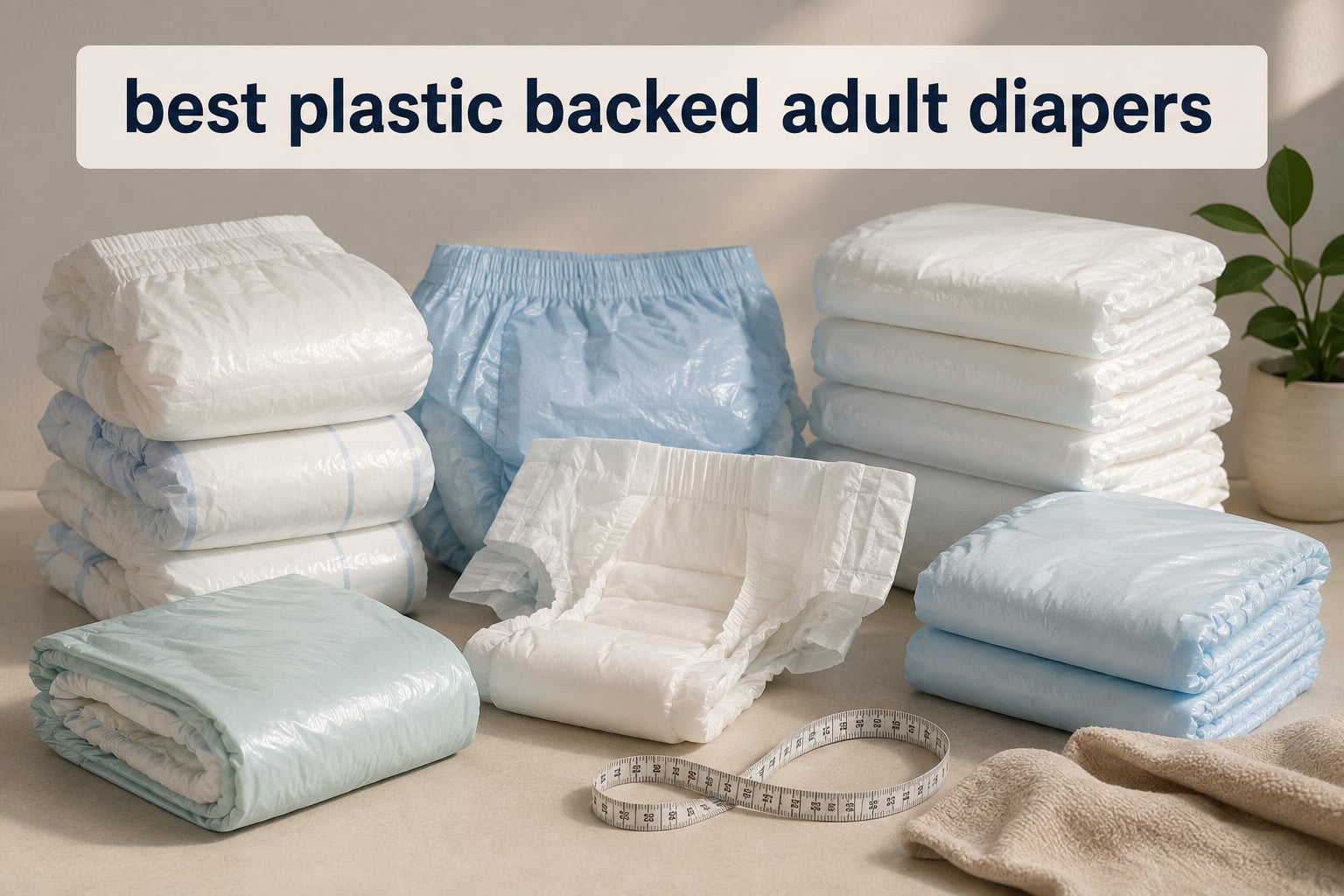 best plastic backed adult diapers