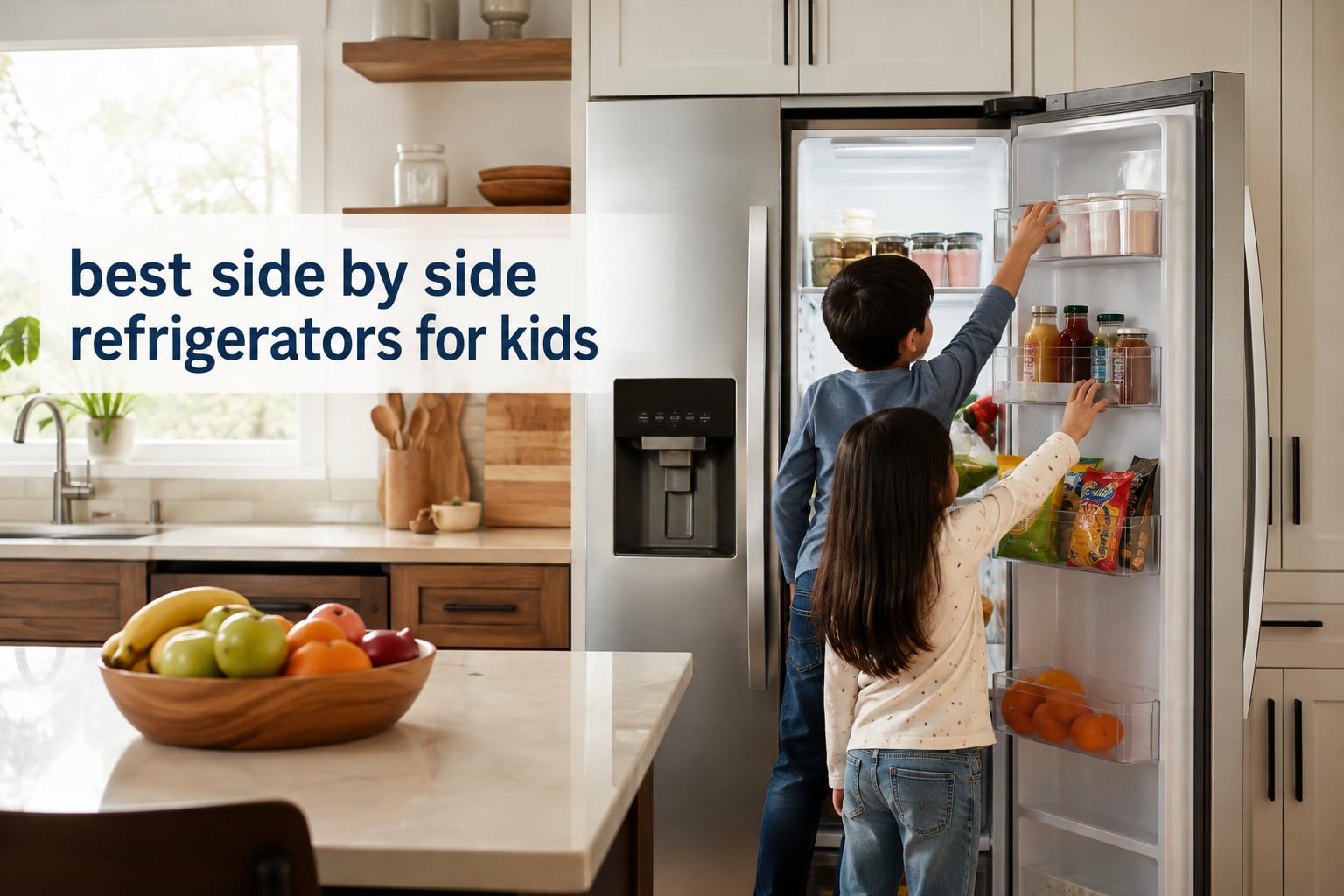 best side by side refrigerators for kids
