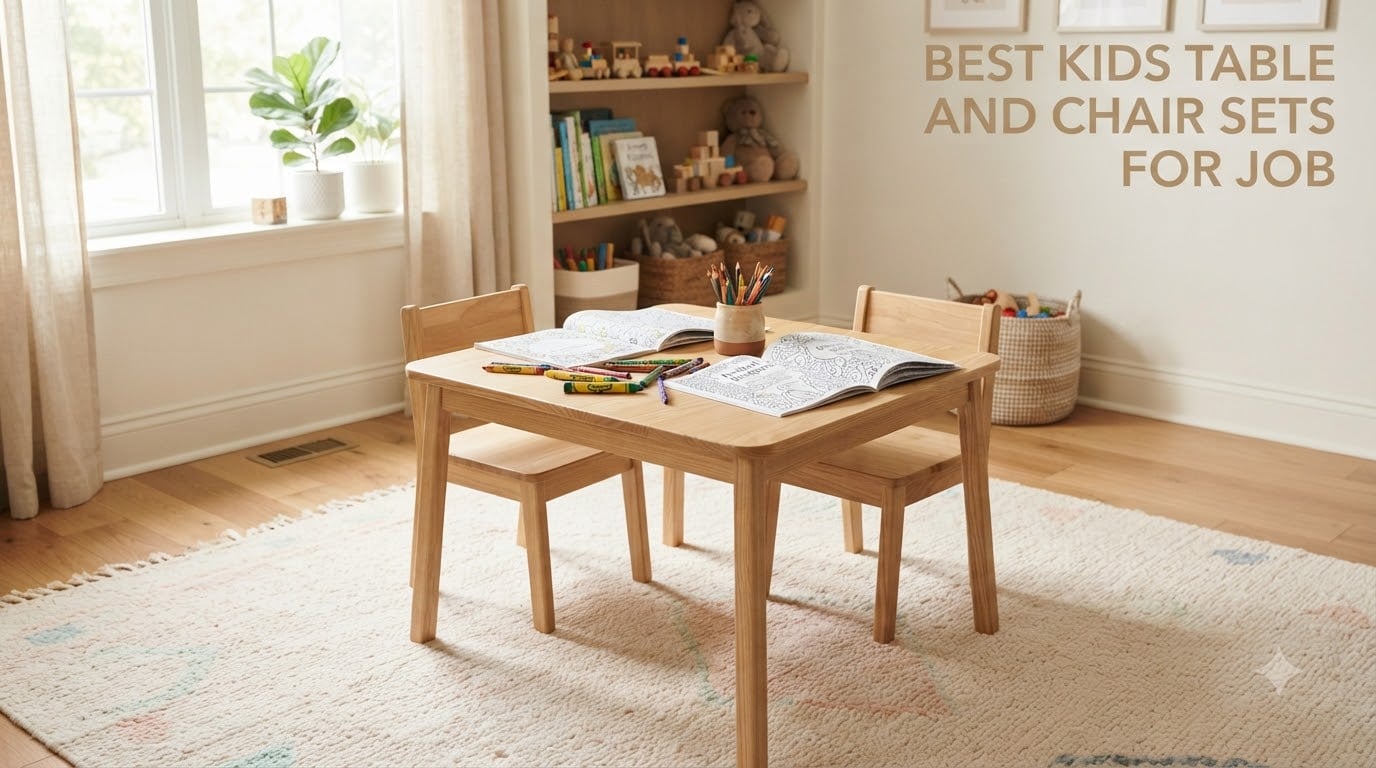 best kids table and chair sets for job