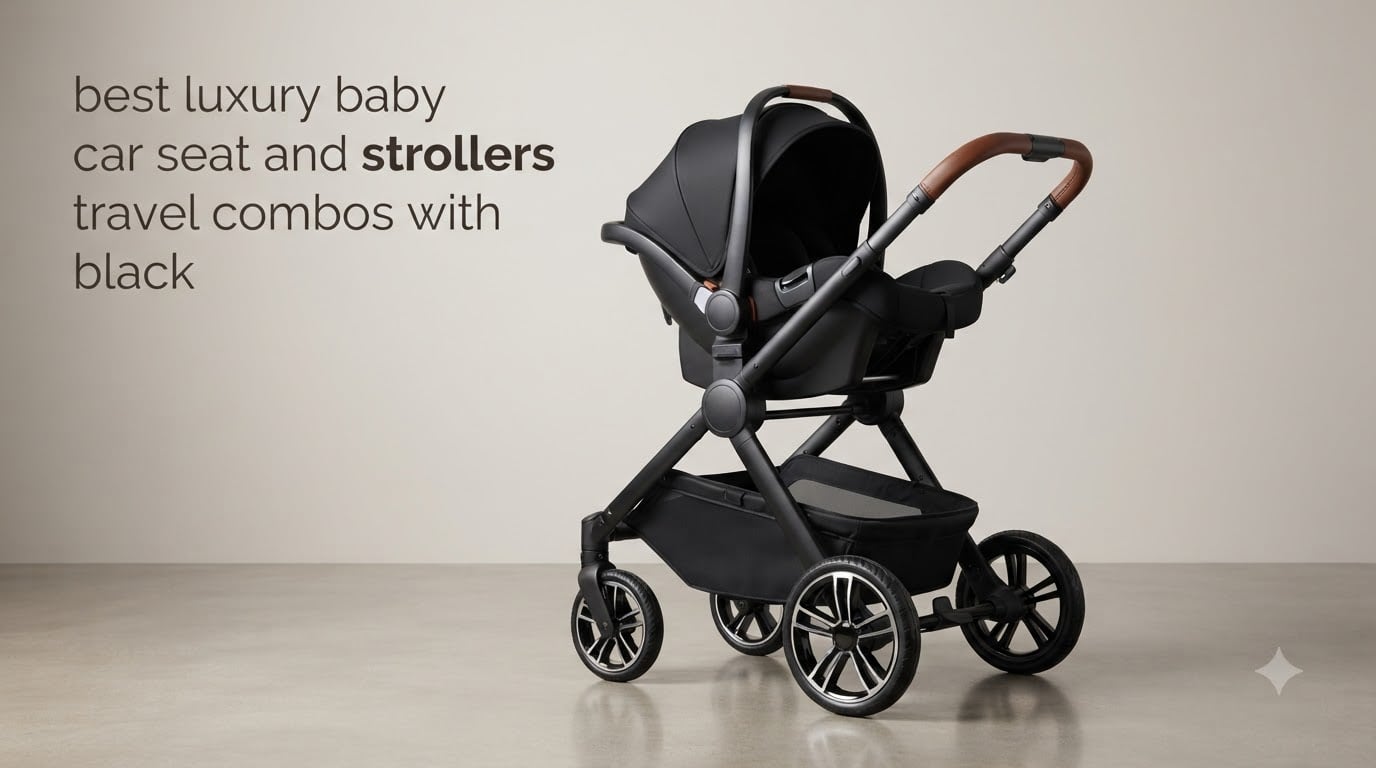 best luxury baby car seat and strollers travel combos with black