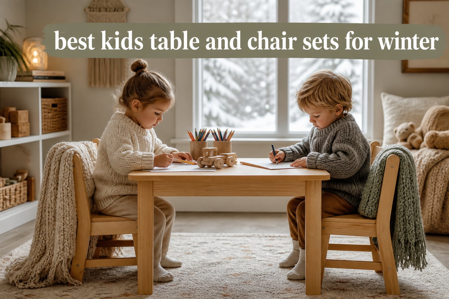 best kids table and chair sets for winter