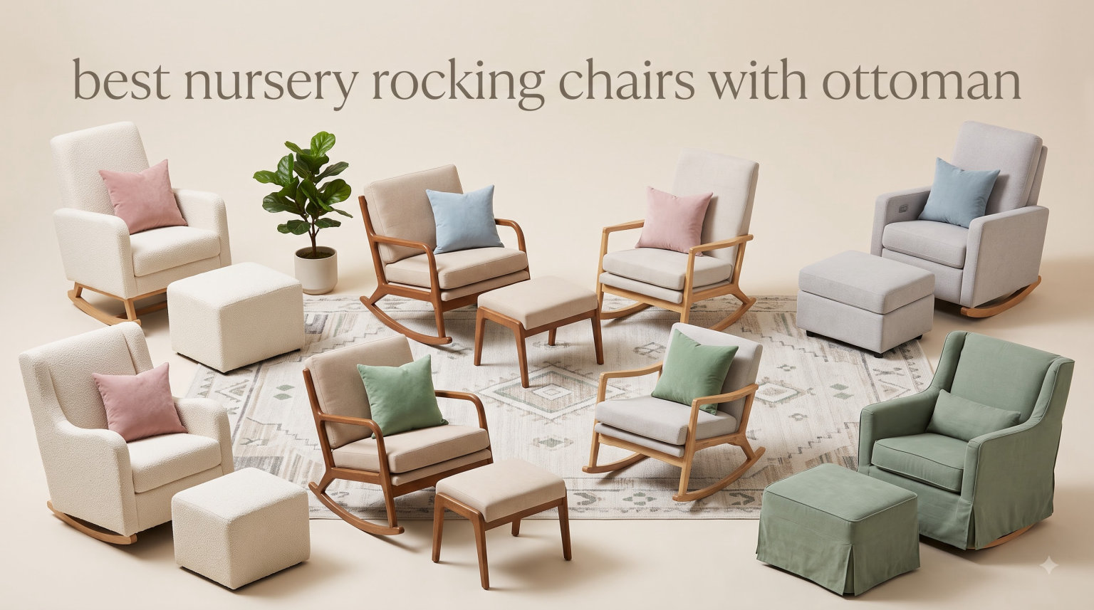best nursery rocking chairs with ottoman