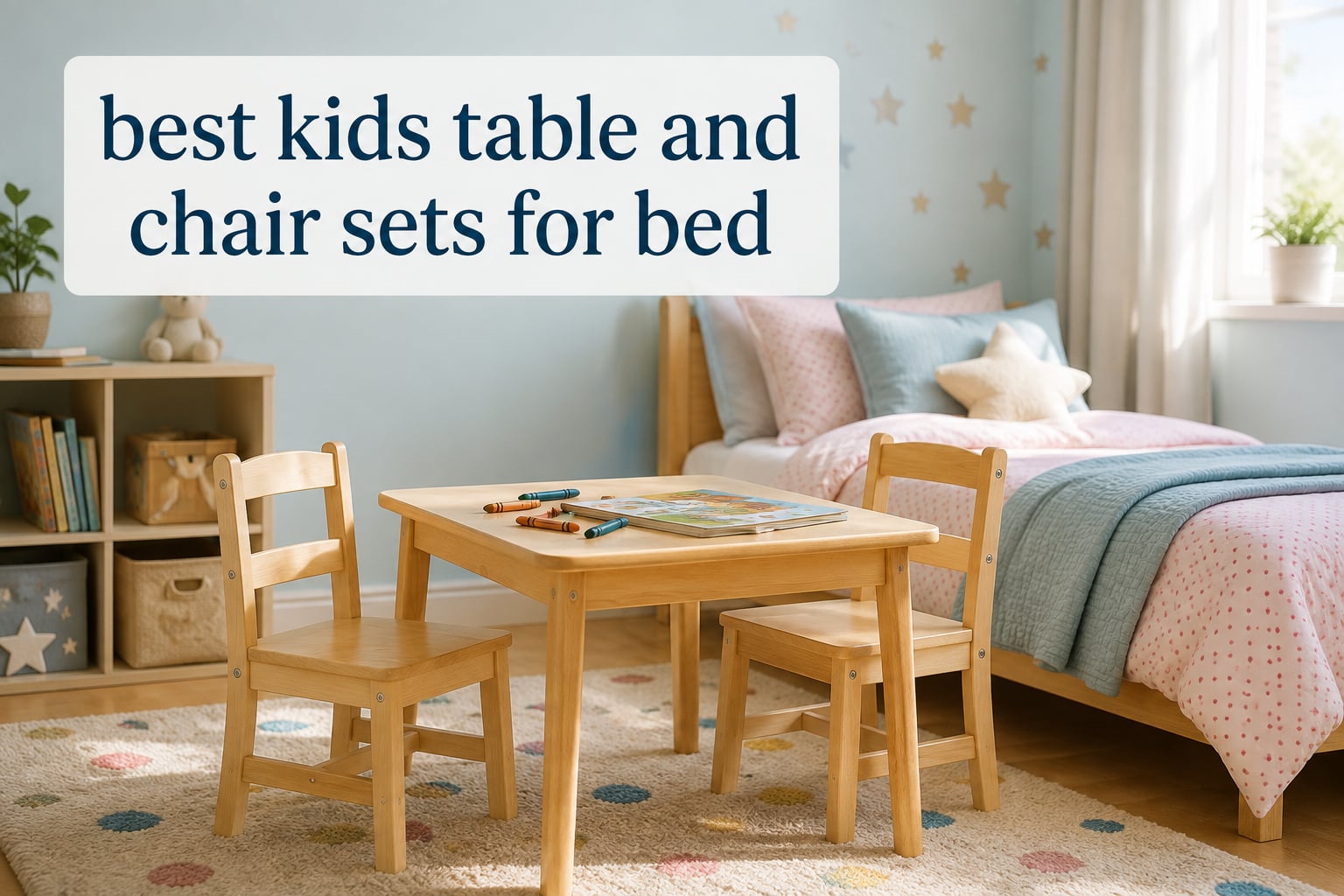 best kids table and chair sets for bed