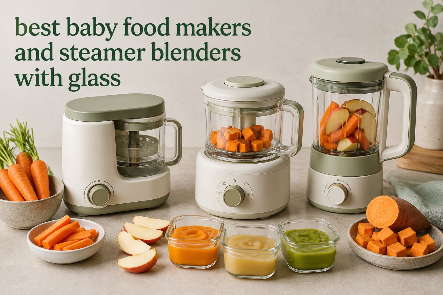 best baby food makers and steamer blenders with glass