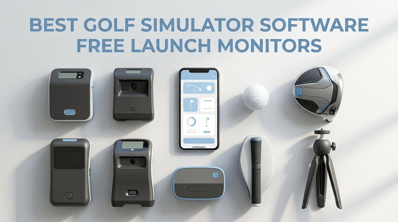 best golf simulator software free launch monitors