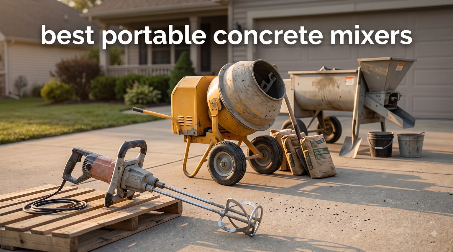 best portable concrete mixers