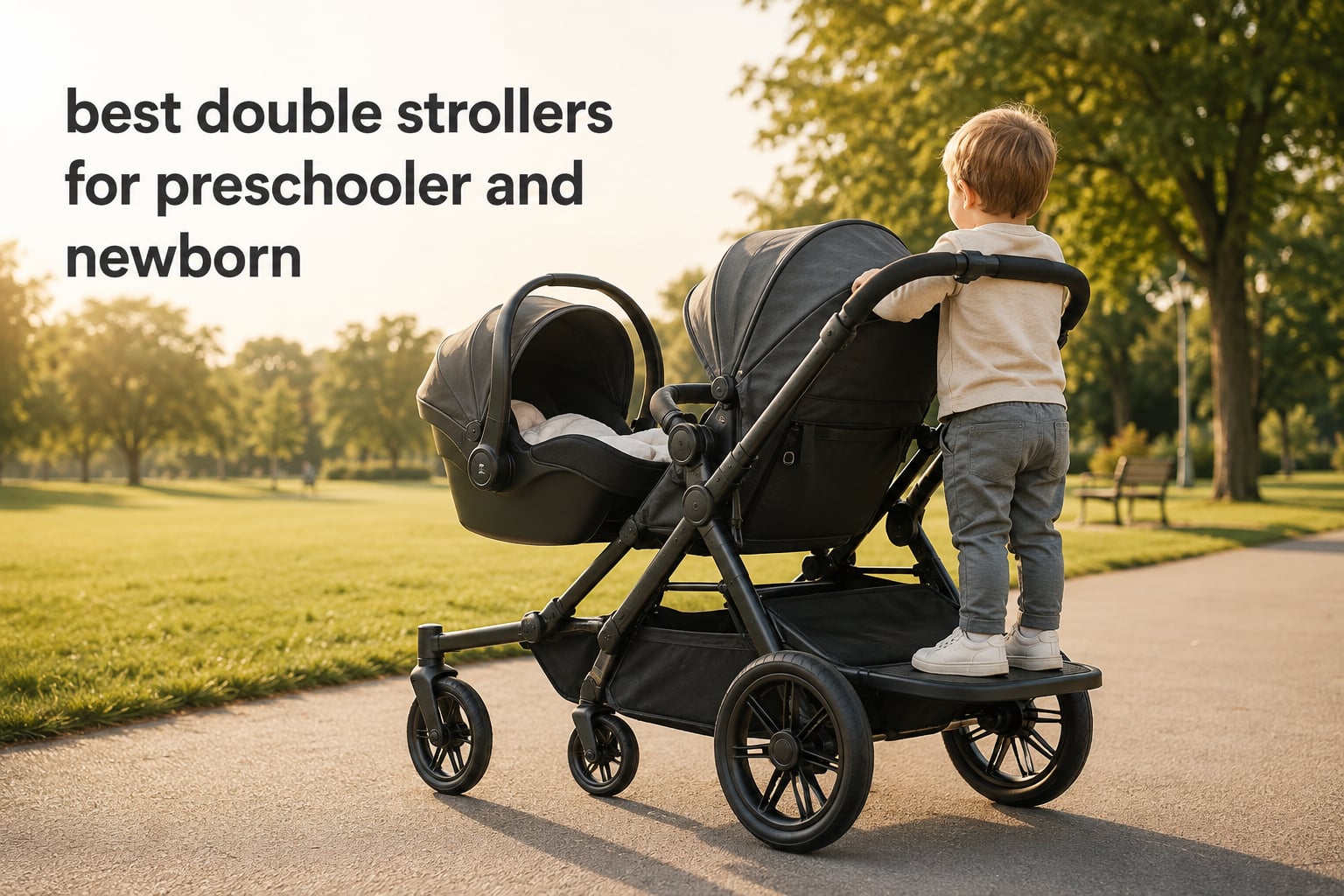 best double strollers for preschooler and newborn