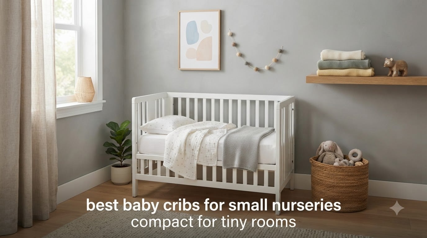 best baby cribs for small nurseries compact for tiny rooms
