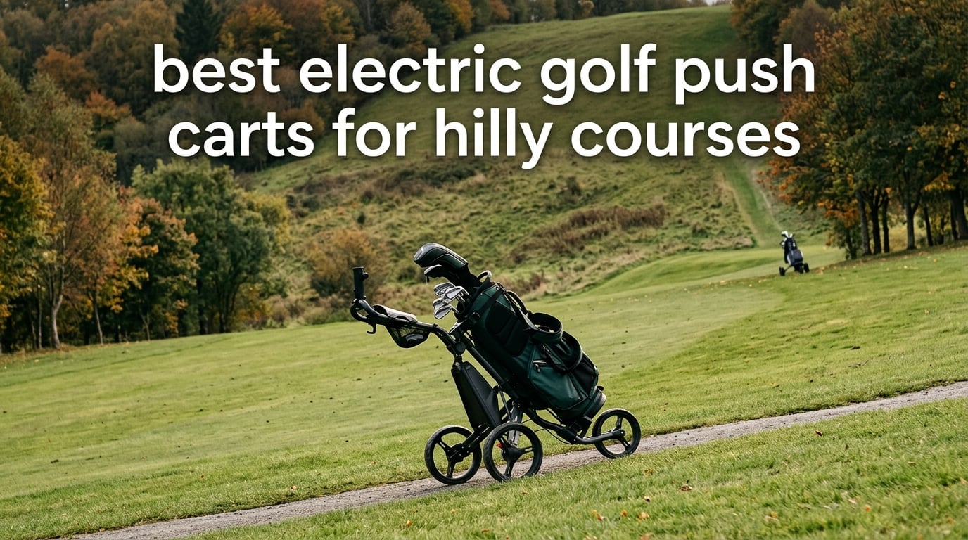best electric golf push carts for hilly courses
