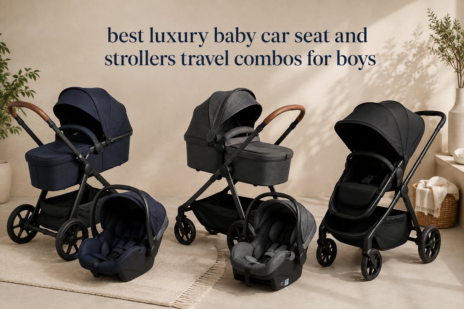 best luxury baby car seat and strollers travel combos for boys