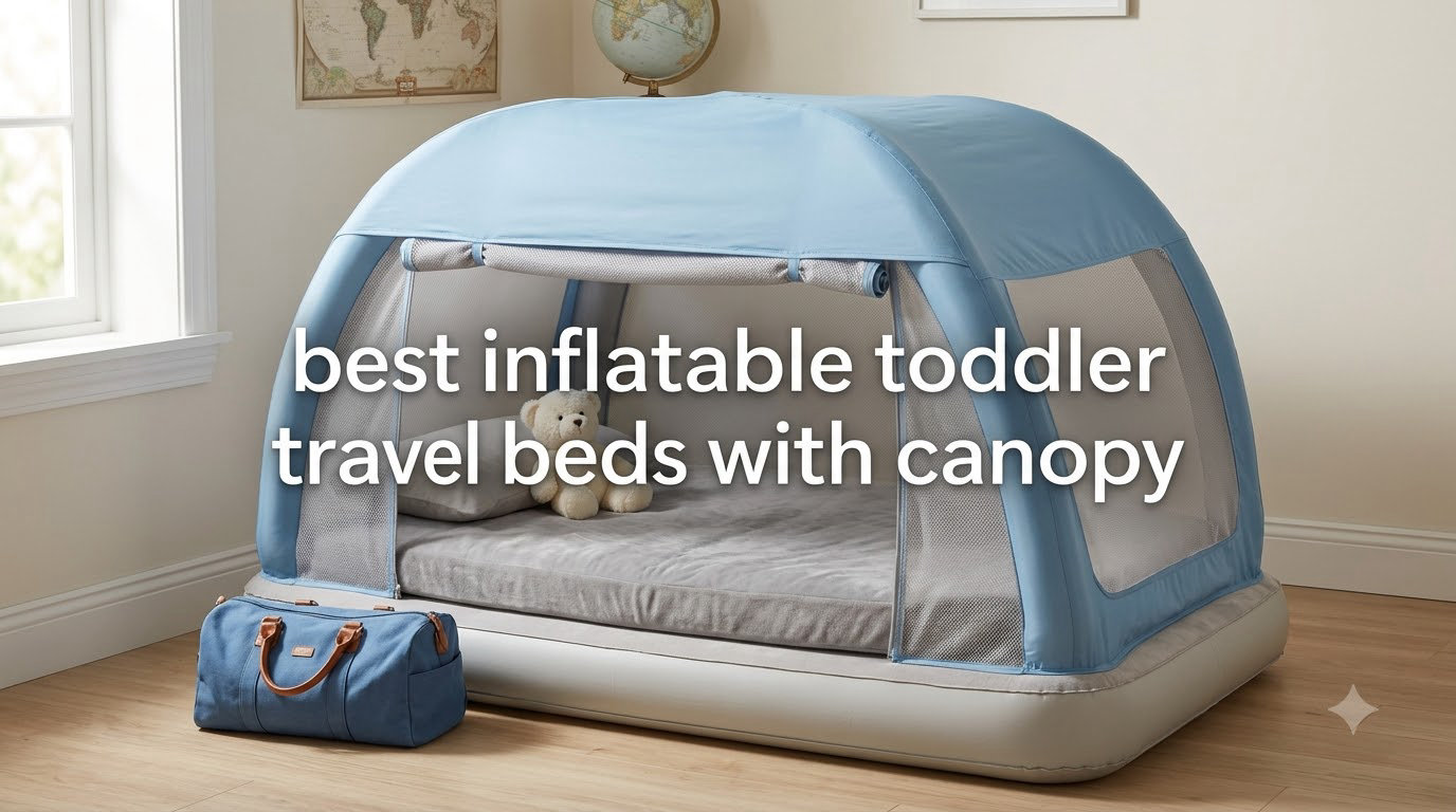 best inflatable toddler travel beds with canopy