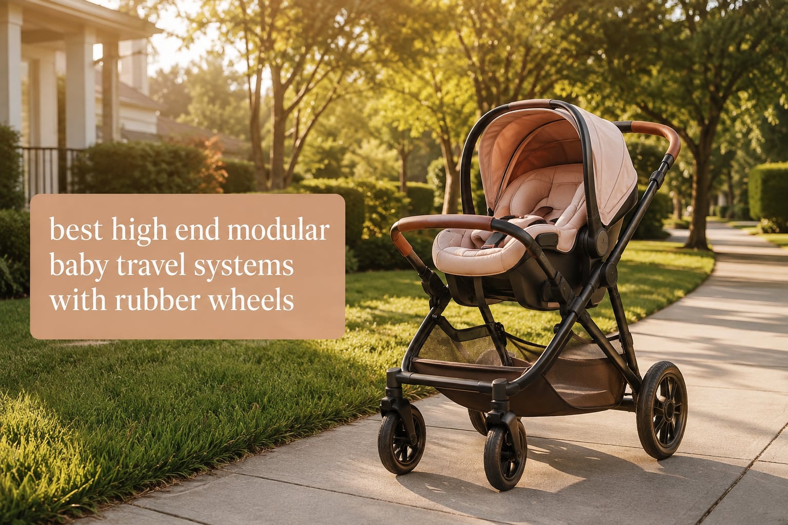 best high end modular baby travel systems with rubber wheels