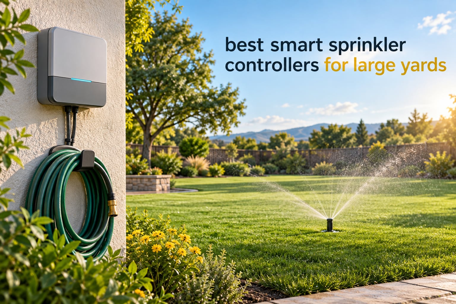 best smart sprinkler controllers for large yards