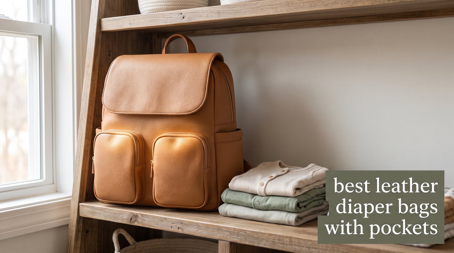 best leather diaper bags with pockets