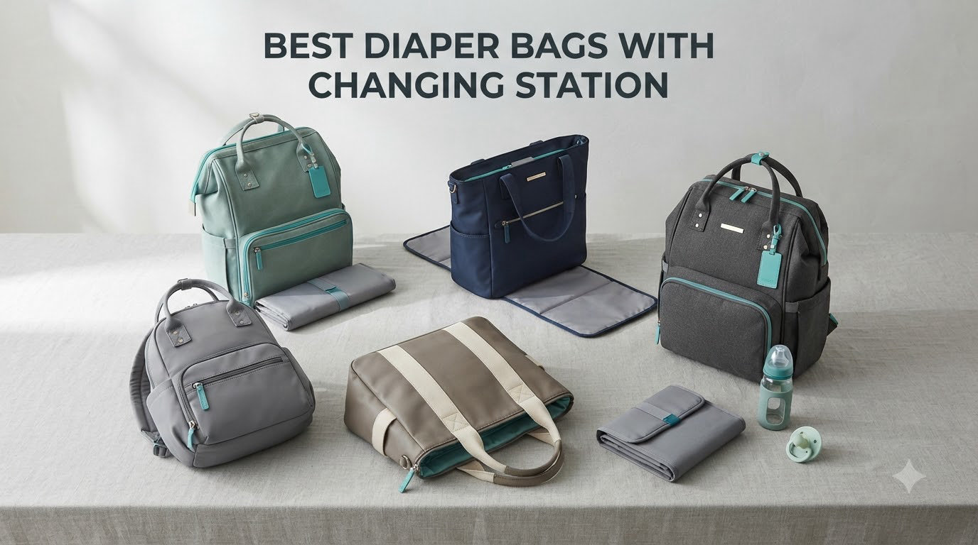 best diaper bags with changing station